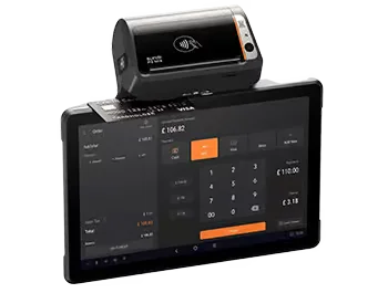 Smart POS Android terminal with touchscreen and receipt printer